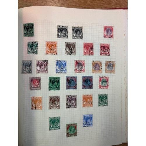 56 - Collection KGVI used C'W in red album (100s) (A)