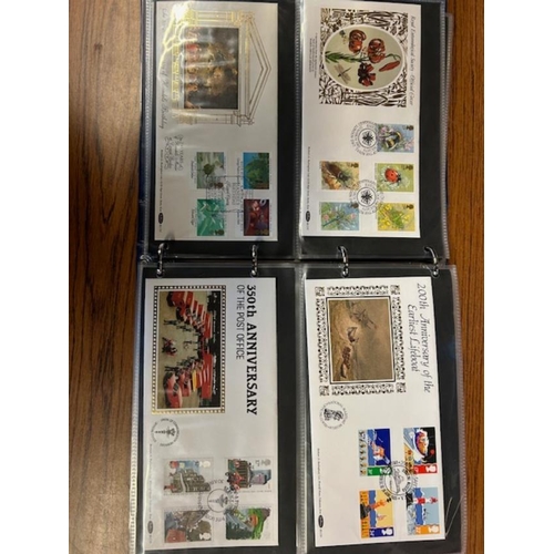 519 - GB First Day Covers - Benhams large silks or BOCS 1979-92, noted1982 Darwin signed David Attenboroug... 