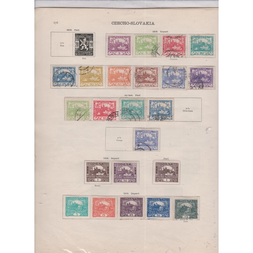 24 - Collection Cebntral Europe on old Ideal leaves we note Austria, Bosnia & Herzegovenia, Czechoslovaki... 