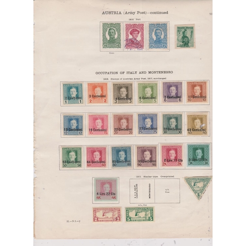 24 - Collection Cebntral Europe on old Ideal leaves we note Austria, Bosnia & Herzegovenia, Czechoslovaki... 