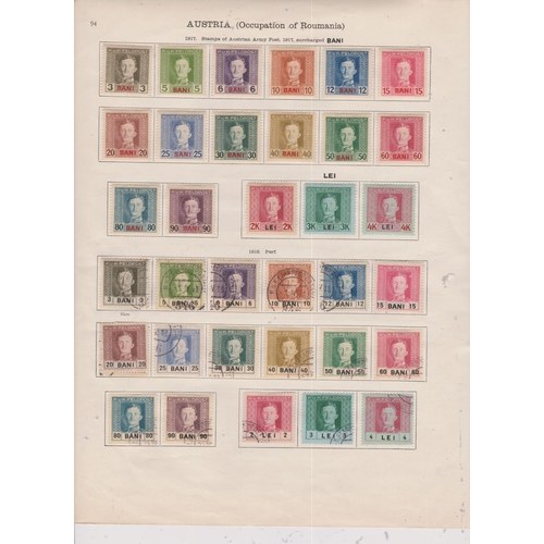 24 - Collection Cebntral Europe on old Ideal leaves we note Austria, Bosnia & Herzegovenia, Czechoslovaki... 