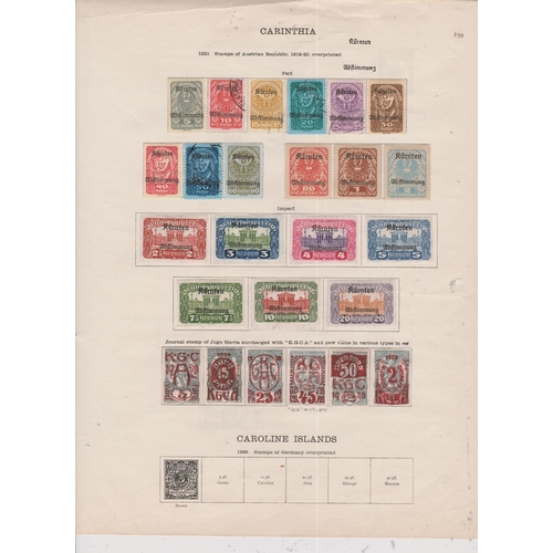 24 - Collection Cebntral Europe on old Ideal leaves we note Austria, Bosnia & Herzegovenia, Czechoslovaki... 