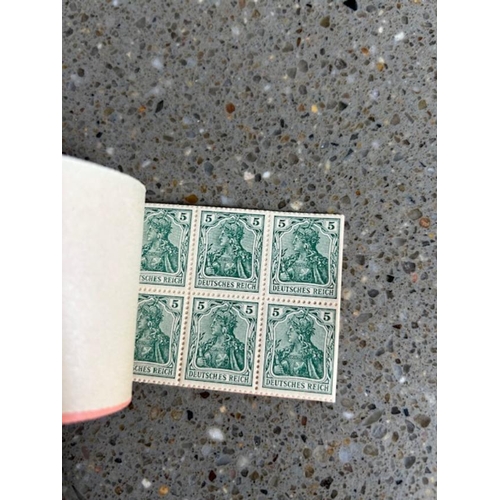 309 - Germany - Germania 2Mk booklet with one pane of 5pf & 4 others & 10pf. (3) (S)