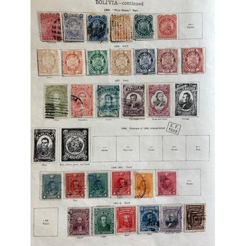 14 - Collections & Mixed Lots - Latin America on old Ideal leaves up to 1935, includes Argentina (better ... 
