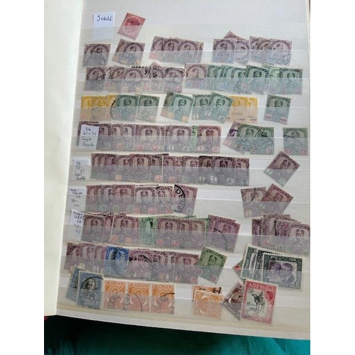 18 - Mixed lots stockbook of Commonwealth all periods M-N much Malaya (1000s) (A)
