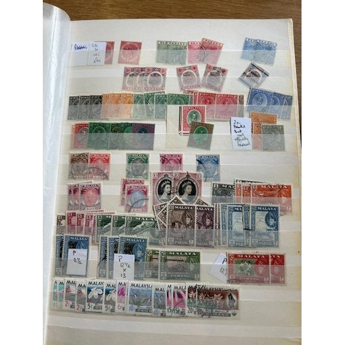 18 - Mixed lots stockbook of Commonwealth all periods M-N much Malaya (1000s) (A)