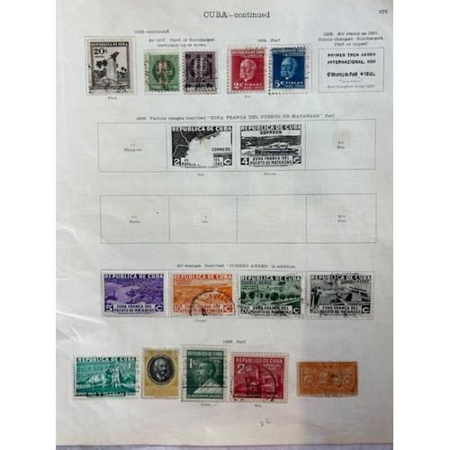 25 - Collection & Mixed Lots - Latin America on old Ideal leaves up to 1935; includes Cuba (better with i... 