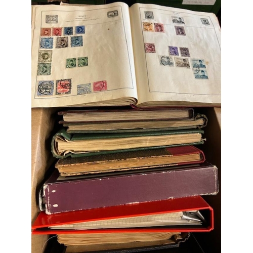 26 - Collections & Mixed Lots - Box of albums, noted GB in a Windsor from 1d black (just 4 margins), & mi... 