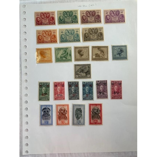 36 - Collections & Mixed Lots - Benelux clean pages with most value in Colonies, Belgian Congo, very nice... 