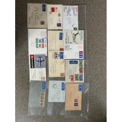 639 - Postal History - GB Airmail Covers, Commercial & First Flights. PTSA £313. (dozens) (E)