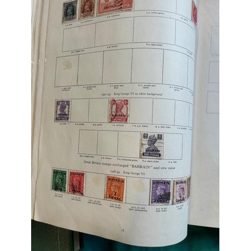 64 - Collections Red KGVI Crown album with used remainder (100s) (A)