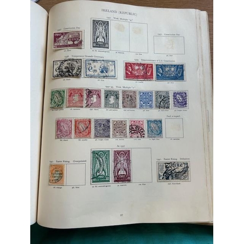 64 - Collections Red KGVI Crown album with used remainder (100s) (A)