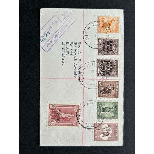 199 - Barbados 1938-47 4d block of 4. Curved line variety P14 SG 253 DB u/m, but light toning. SEE PHOTO. ... 