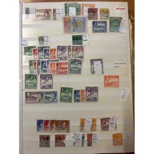 6 - Collections Antigua, Ascension, Barbados, Bermuda all periods in s/bk (100s) (A)