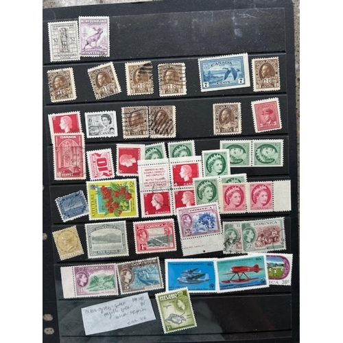 23 - Collections & Mixed Lots - British Commonwealth in large brown envelope with stamps on cards, stock-... 