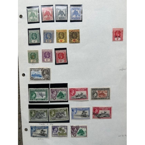 34 - Collections & Mixed Lots - British Commonwealth in large envelope with stamps on pages, consisting o... 