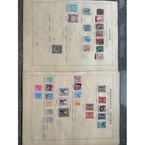 17 - Collections & Mixed Lots - British Commonwealth West Indies on old French album leaves up to 1914 wi... 