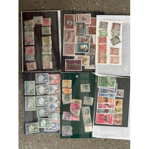 31 - Collections & Mixed Lots - Commonwealth lot of better bits on s/cards, noted Nauru, Montserrat, Mala... 