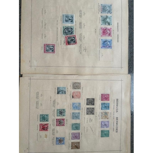 17 - Collections & Mixed Lots - British Commonwealth West Indies on old French album leaves up to 1914 wi... 