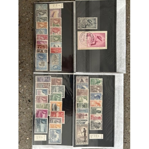 3 - Collections & Mixed Lots - British Commonwealth range of KGVI & first QE2 sets, fine used (11) UM (2... 