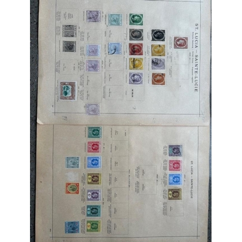 47 - Collections & Mixed Lots  - British Commonwealth West Indies on old French album leaves up to 1914 w... 