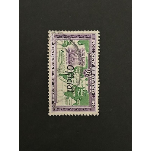 468 - New Zealand 1940 6d Official, joined ff SG 0148A.  Fine used.  (1)  (S)