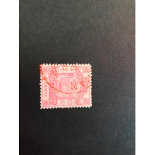 497 - North Borneo 1888-92 4c attractive red Sandton cds SG 40.  (1)  (S)