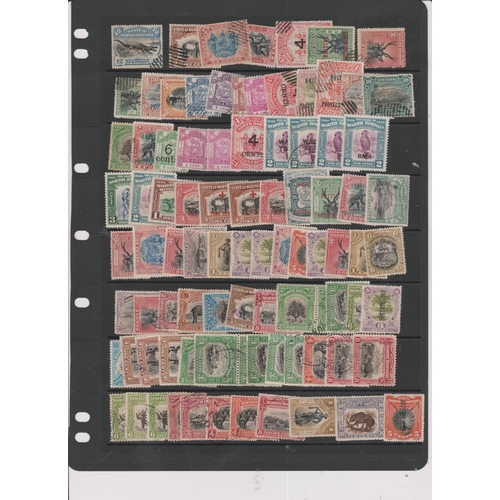 500 - North Borneo - Mainly M on cds, used range, we note SG104 & SG D5, both mint. Cat £150 & £75. Total ... 