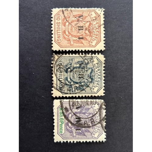 584 - Transvaal 1900 2/6, 5/- & 10/- cds SG 234, 235, 236. (3) (S)