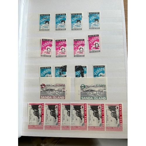 697 - GB Locals Herm 1949 Pigeon Post & 1949 Map defins all mint but slightly stuck (5) (s)