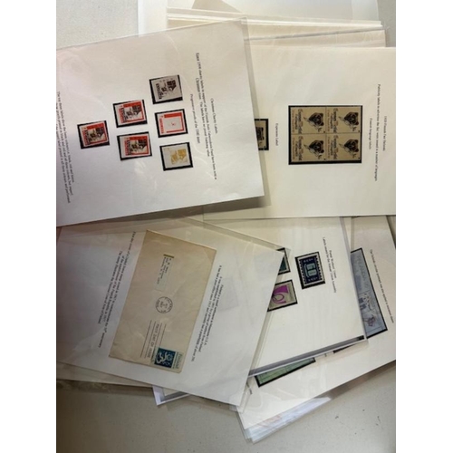 237 - Finland Framas, Philatelic Bureau Material change of address cards, etc in 3 card folders & 2 plasti... 