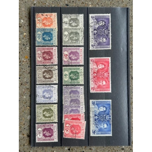 438 - Mauritius fine used KGVI in sets, cats SG £266. (S)