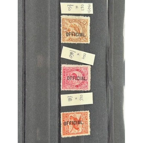 491 - New Zealand: Postal Fiscals 1907-1911 pictorial mint 3d, 6d, 1/- SGO63-65. Cats £680. (S)