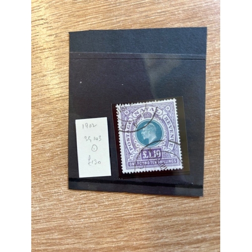 432 - Natal - Edward 7th 1.10 green & purple fine used SG 143, stamp of fine appearance & light cancel. (S... 