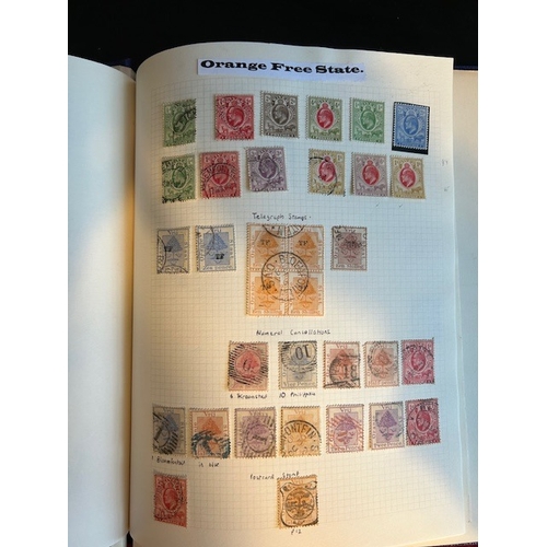 1 - Collections & Mixed Lots - British South Africa in blue album with better stamps throughout, North R... 