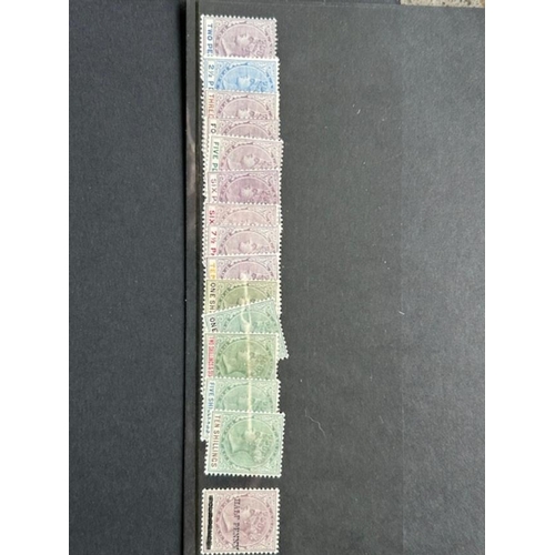 391 - Lagos 1887-1902 to 10/- SG30-41 mint with 1/- shade & 1893 1/2d on 4d photo (13) (s)