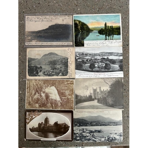 198 - Australian States: Tasmania. 21 Postcards or Covers, many from small villages, we note Bagdad, Pontv... 