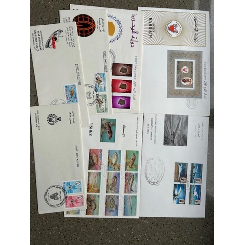 240 - Bahrain FDC's 1976-85 noted Concorde, 1985 Fish, 1983 M/S etc. (7) (E)