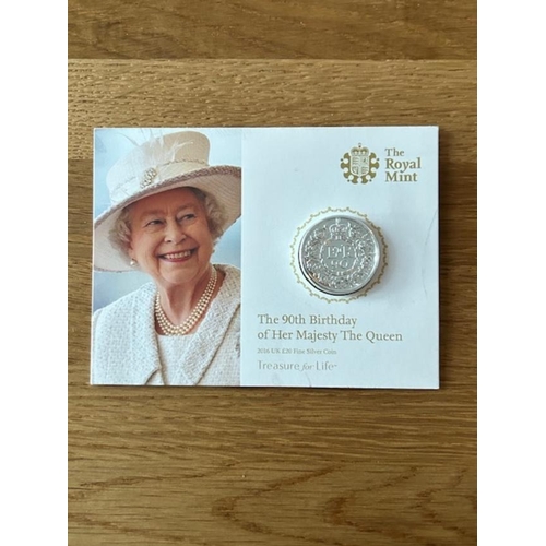 165 - Coins - 2016 £20 Silver coins in Royal Mint folder. (1) (S)