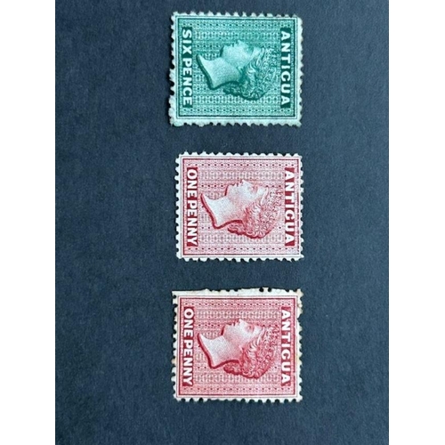 179 - Antigua  1872 cc set P12 1/2 SG13-15 (3) (S)