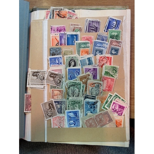 47 - Collections & Mixed Lots - QV-KGVI dupl. Commonwealth in Vintage stock-book. (100s) (A)