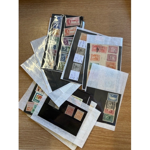 10 - Collections & Mixed Lots - includes stamps on cards with some Revenues, Postal Seals, etc. Useful Co... 