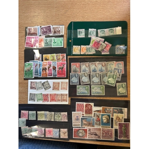 13 - Collections & Mixed Lots - British Commonwealth on cards with useful good range of Countries M&U wit... 