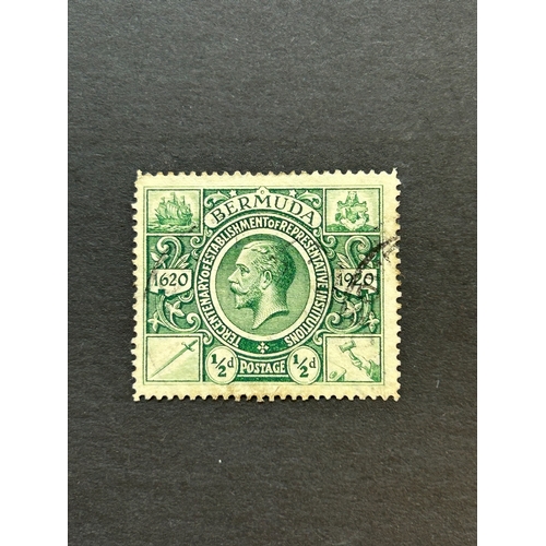 229 - Bermuda 1921 1/2d used SG W Crown left. (1) (S)