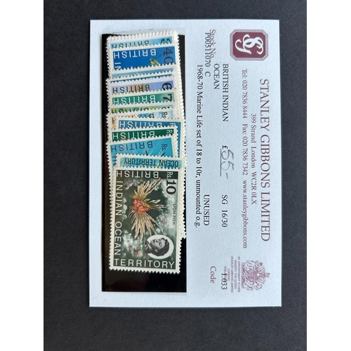 239 - British Indian Ocean Territory - The Chagos Islands 1968-70 u/m SG 16-30. (18) (S)