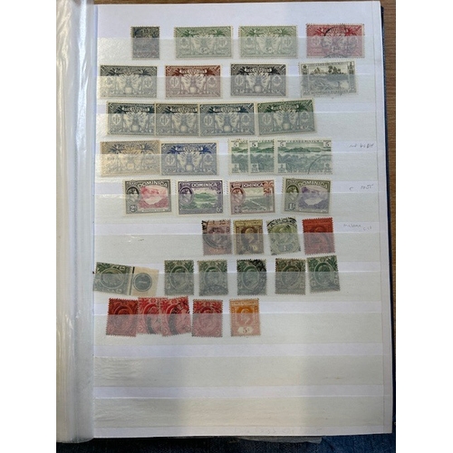 43 - Collections & Mixed Lots - British Commonwealth in blue s/book with 32 sides, useful Mauritius. Cat ... 