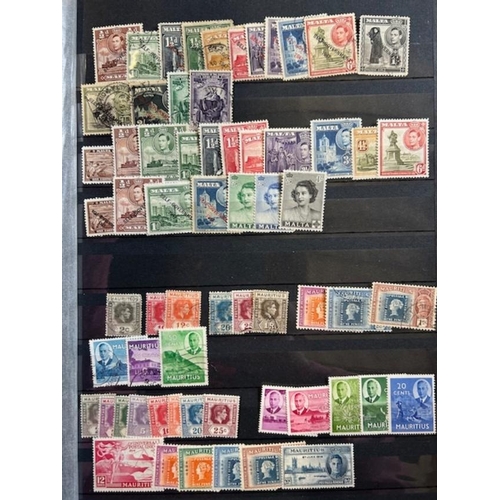 58 - Collections & Mixed Lots KGVI M&U in Stock-book. (100s) (A)