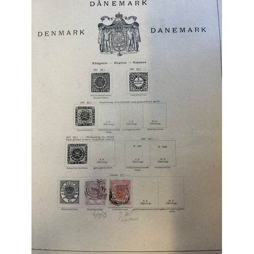 83 - Collections & Mixed Lots - Scandinavia early accumulation on old German album leaves, some Danish We... 