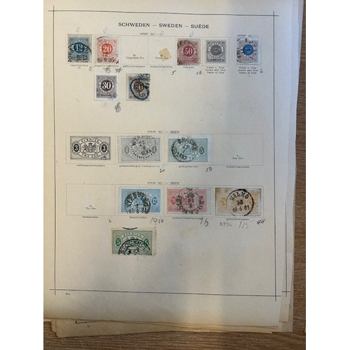 83 - Collections & Mixed Lots - Scandinavia early accumulation on old German album leaves, some Danish We... 