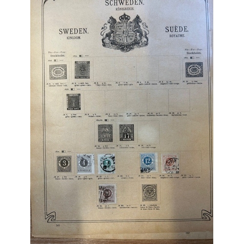 83 - Collections & Mixed Lots - Scandinavia early accumulation on old German album leaves, some Danish We... 